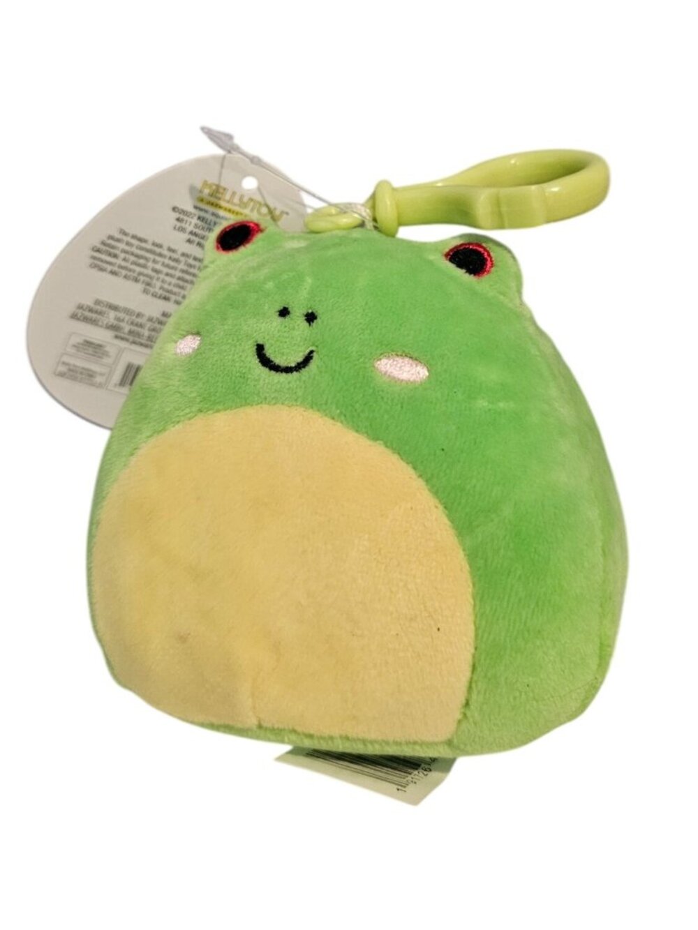 Squishmallows KellyToy Wendy Spotted Frog Plush Backpack Clip Keychain 3.5" 2022